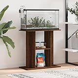 ZEYUAN Aquariumständer Braun Eichen-Optik 60x30x60 cm Holzwerkstoff, Aquarium...