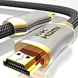HDMI Kabel 2.1 Glasfaser - 8K 120Hz – 4k 240Hz HDR10+ 3D eARC CEC HDCP 2.3...