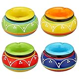Sturmaschenbecher 'Toscana' 4er Set │Ø 11 cm Keramik bunt │ Aufsatz...