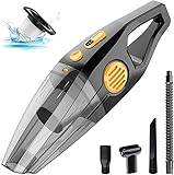 Handstaubsauger Autostaubsauger 8000Pa, Kabelloser Staubsauger 120W Starke Motor...
