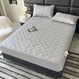 JIALIANG Kissenbezug 50 x 75 cm 2er Set grau Umschlagverschluss Kissenbezug Mikrofaser...