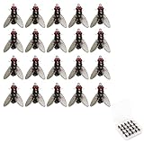 20 Stück bionische Fliegenfischköder, Angelfliegen, Fliegenfischköder-Set mit Box,...