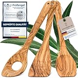 GOLDENBERG® Premium Kochlöffel Set - Made in Germany - feinstes Olivenholz aus Italien -...