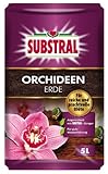 Substral Orchideenerde, Kultursubstrat aus Pinienrinde, mit Substral Dünger,...