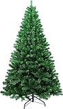 Künstlicher Weihnachtsbaum -mit 40 DIY Weihnachtsbaumschmuck,180cm Tannenbaum 800 Spitzen...