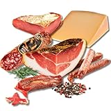 BAVAREGOLA 6er Südtiroler Spezialitäten Probierset - Südtiroler Speck, Käse, Salami &...