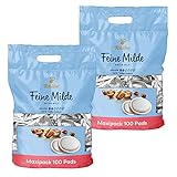 Tchibo Kaffeepads Vorratspack Maxipack, Feine Milde, 200 Stück – 2x 100 Pads...