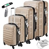 KESSER® 4tlg. Hartschalenkofferset Hartschalenkoffer Reisekoffer Set Reisekofferset...