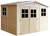 TIMBELA M334 Gartenhaus Holz mit Fenstern - Geräteschuppen Holz H226x318x220...
