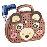 Fyrdyn Kleinkinder Werkbank Spielset | Pädagogisches Bauspielzeug Für Kreatives...