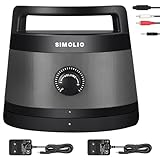 SIMOLIO Funklautsprecher für Fernseher Kabellos, 2.4GHz Tragbarer TV Lautsprecher für...