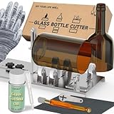 Glasschneider für Flaschen & Glasschneideöl, verbesserter Glasflaschenschneider für...