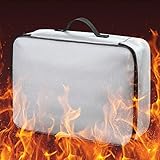 Arrvweer Feuerfeste Dokumententasche,Aufbewahrungstasche,Feuerfeste Dokumentenbox,Große...