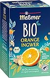 Meßmer Bio Orange Ingwer | Verfeinert mit natürlichem Fruchtöl | 100%...
