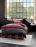 Bierbaum Bettwäsche 4757, Mako-Satin, Designed in Germany, rot 63, 135x200 +...