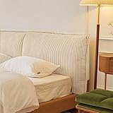 Bett Kopfteil-Kissen, Lesekissen Cord-Bezug, Doppel Einzel King-Size Weich...