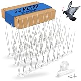 Angooni 5.5 m Taubenabwehr Vogelabwehr Spikes Edelstahl - Taubenabwehr Balkon -...