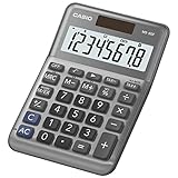 Casio Tischrechner MS-80F, 8-stellig, Steuerberechnung, Quadratwurzel, Aluminiumfront,...