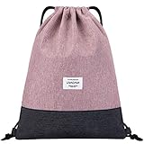 LIVACASA Turnbeutel Mit Reißverschluß Innentasche Sportbeutel Hipster Gym Bag...