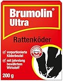 Brumolin Ultra Rattenköder, auslegefertige Portionsköder mit zuverlässiger...