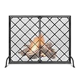 Kaminschirm Single Panel Home Outdoor Flat Guard Brandschutzschirme, Freistehender...
