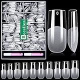Becellen 500 Stück Künstliche Nagel Tips, Soft Gel Nageltips Fake Full Cover Nails Tips...