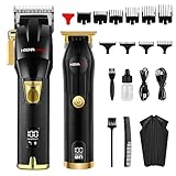 HIENA PRO Haarschneidemaschine Profi Herren, Kabelloses T-Liner-Haarschneideset,...