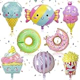 Geburtstagsballon, Folienballon, Kinder Helium Ballon, Eis, Donut,...