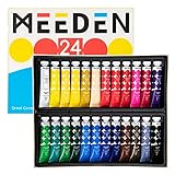 MEEDEN Gouache Paint Tube Farben Set - 24 x 12ml Premium Aquarellfarben Farben, ungiftige...