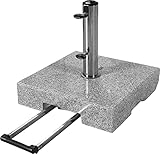 doppler Granit-Sonnenschirmständer mit Ausziehgriff 45kg – Hochwertiger...