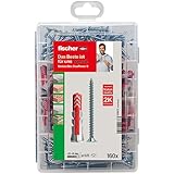 fischer Meister-Box DuoPower + Schraube, Werkzeugkiste mit 160 Dübeln und Schrauben,...