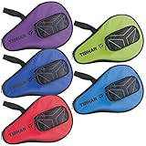 Tibhar Tischtennisschläger Hülle T-Logo mit Ballfach | Tischtennis Tasche für 1...