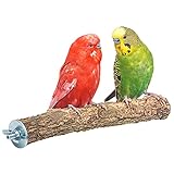 Leckere Korksitzstange Wellensittich Nymphensittich 20cm| Kork Sitzstange mit...