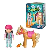 BABY born Minis Pferde-Spielset mit Minis-Puppe Kim und Pferd mit Möhre, 906149 Zapf...