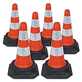 6er-Pack Premium-Qualitäts-Pylonen 460mm - Starke und langlebige selbstbeschwerte...