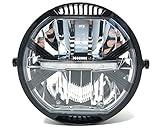 LED Motorrad Scheinwerfer 7' für Projekt Cafe Racer oder Streetfighter -...