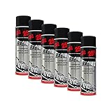 6X KWASNY 288 921 Auto-K Racing Lackspray Schwarz Matt 500ml