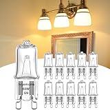 Ivyemons G9 Halogen 60W, 10 Pack Dimmable Halogen Leuchtmittel High Output 60W CRI100,...