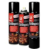 Boyens BBQ-Grillspray (3 Dosen) zum Grillen und Braten Pflegespray für...