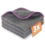 Lavandola® 3X Putztücher für Deinen Haushalt - Fusselfreie Mikrofasertücher...