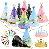LUKIUP 22 Stück Kinder Partyhüte Set,Party Hüte zum Geburtstag mit...
