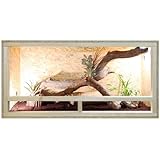 REPITERRA Terrarium für Reptilien & Amphibien, Holzterrarium mit Seitenbelüftung...
