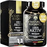 NATURE ELEGANCE Leber Komplex – Hochdosierte Mariendistel Kapseln mit Artischocke,...