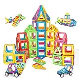 CONDIS Magnetische Bausteine 120 Teile, Magnetspielzeug Magneten Kinder Magnetbausteine...