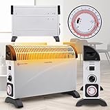 Heidenfeld elektrische Konvektorheizung HL200 | 3 Jahre Garantie - 2000 Watt -...