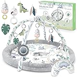 Nukido Interaktives Spielbogen Baby 5in1 Krabbeldecke für Baby Spielmatte...