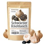 Schwarzer Knoblauch fermentiert aus Spanien, 5 große Knollen fermentierter Knoblauch,...