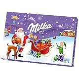 Milka Adventskalender 1 x 200g I Adventskalender mit Schokolade I...