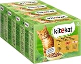 KITEKAT Portionsbeutel Multipack Bunte Vielfalt in Sauce 4x12x85g Katzenfutter...