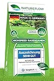 Rasensamen schnellkeimend 10kg - TEST SEHR GUT - Schnell wachsender Rasen Made in Germany...